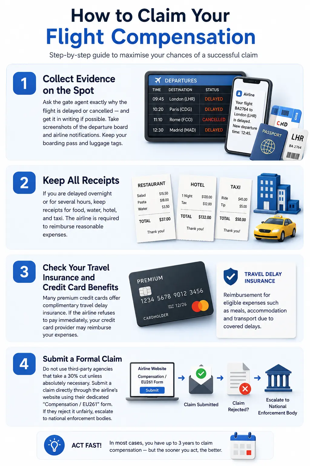 How to claim flight compensation