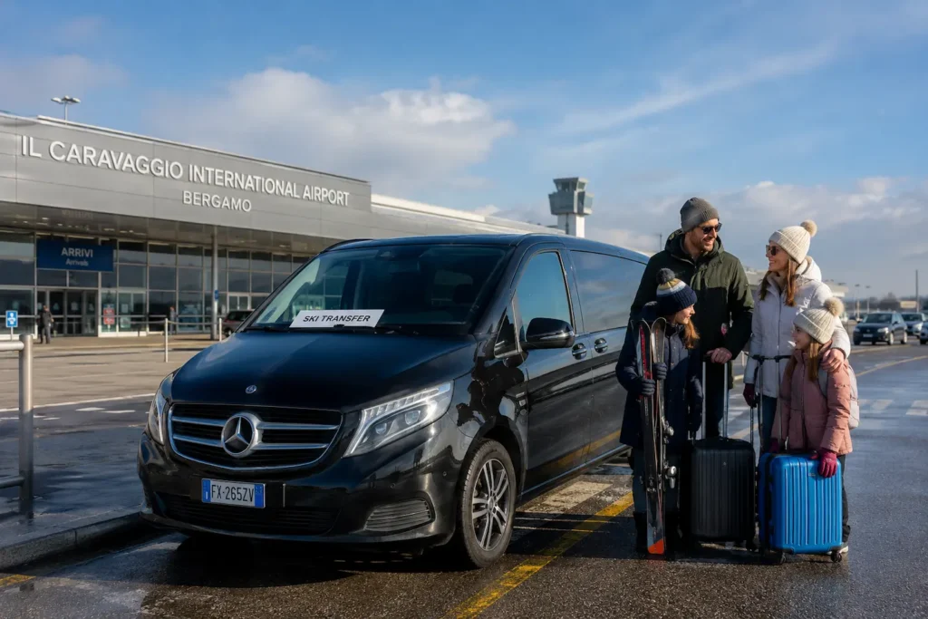 Bergamo Airport ski private transfer