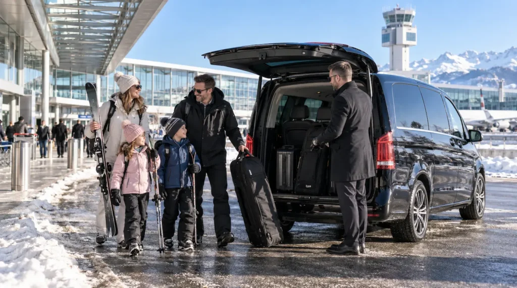 Private ski transfer at Milan Malpensa Airport